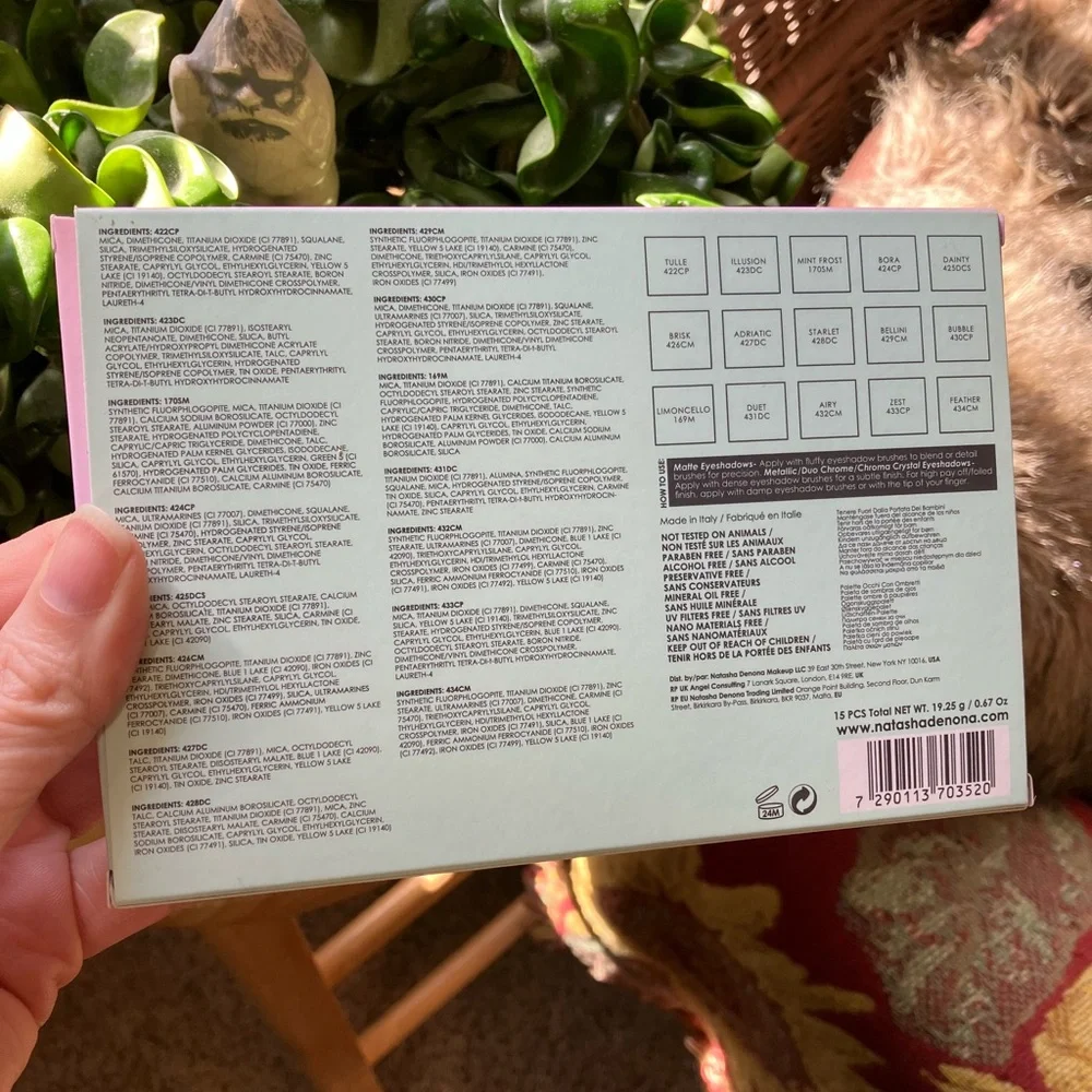 RARE Natasha Denona Pastel Palette in Box 15 Pan Eyeshadow